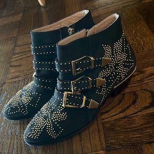 Chloé Susanna studded leather ankle boots